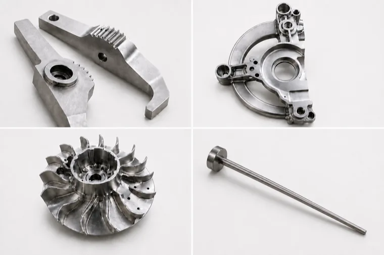 Komplexe Frästeile aus Aluminium und Stahl